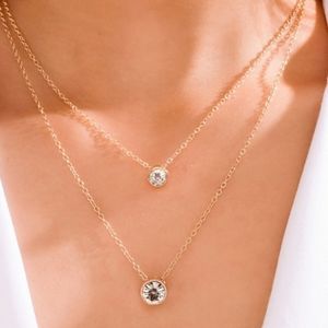 NWT Elegant Layered Chrystal Necklace